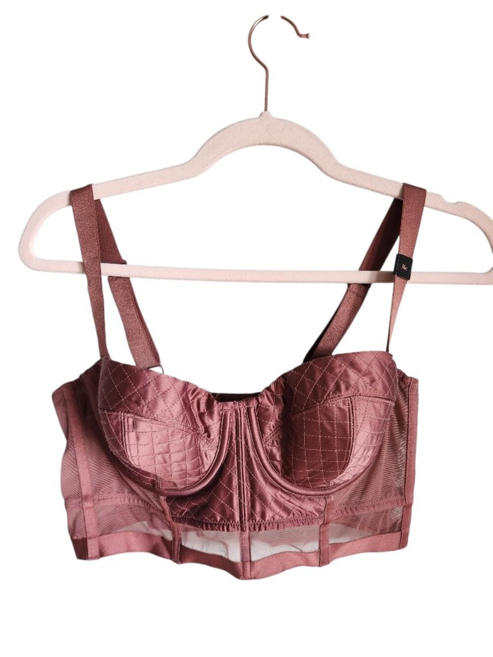 Victoria's Secret Bra 36C Lined Balconet Mauve Women's Longline NEW